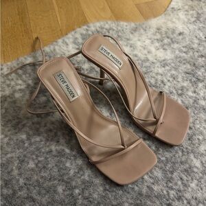 Steve Madden Nude Strappy Heels